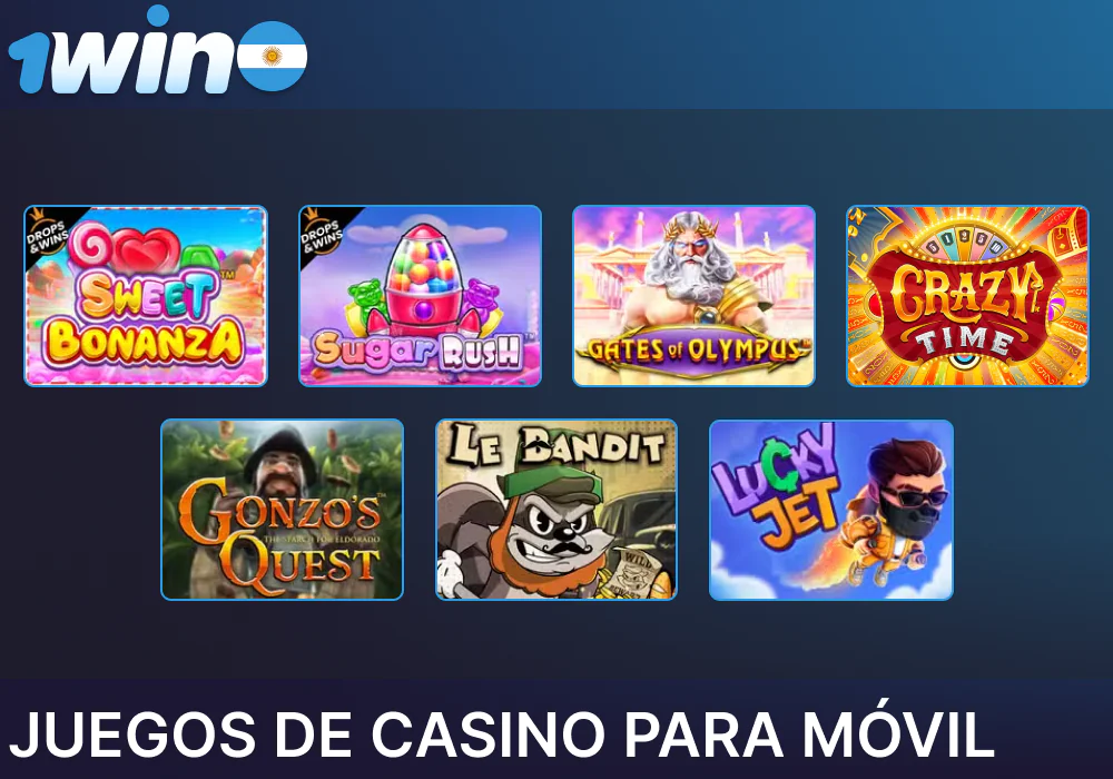 Los juegos de casino más populares en la aplicación móvil 1win