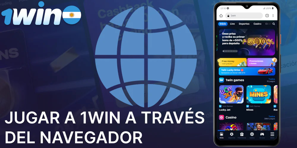 1win versión móvil para jugadores de Argentina