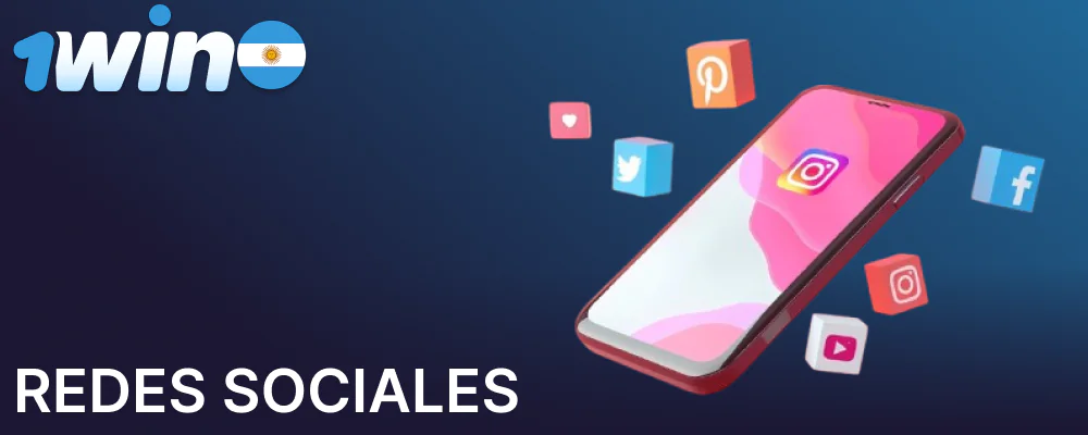 Siga a 1win Argentina en las redes sociales