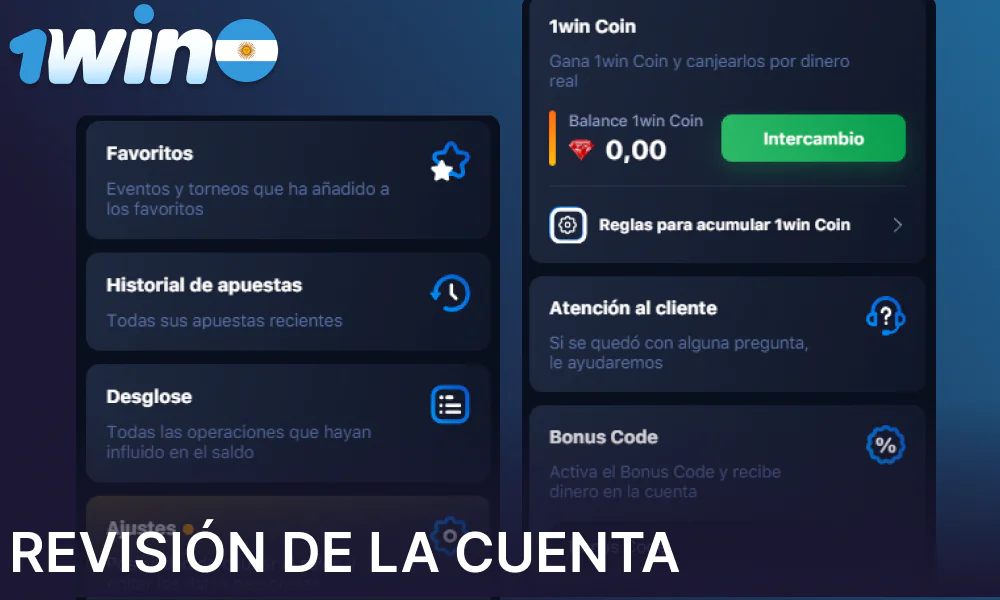 Las características más importantes de una cuenta 1win en Argentina